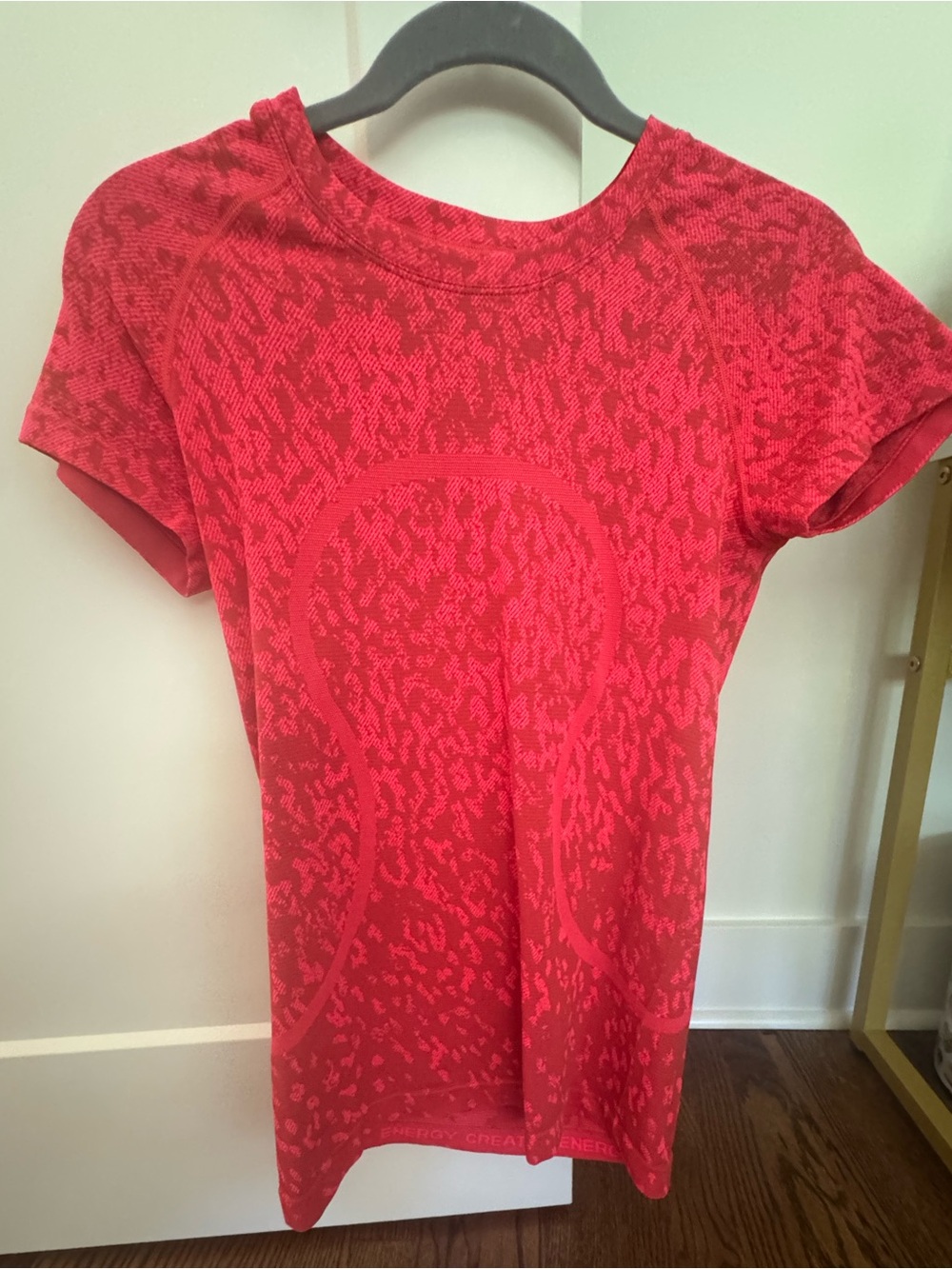 lululemon athletica Red Short-Sleeve Performance Tee